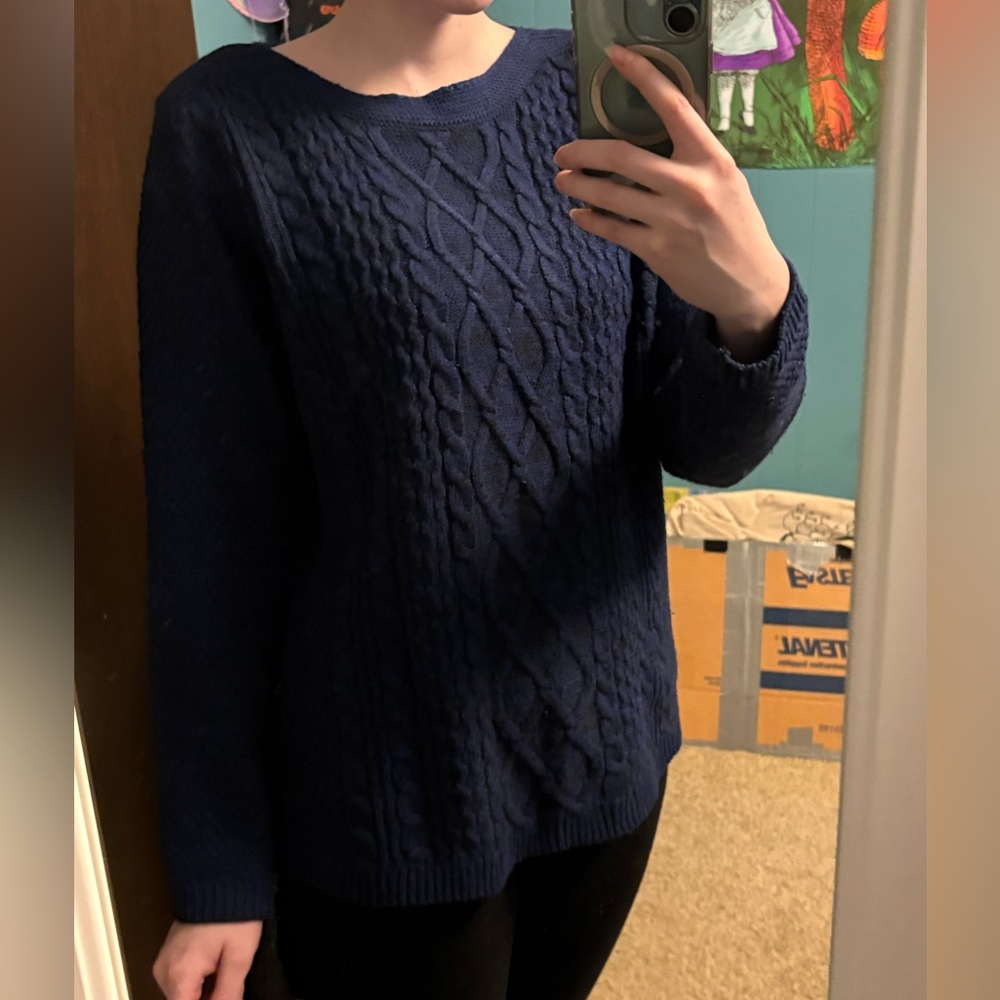 Blue Croft & Barrow knit sweater
